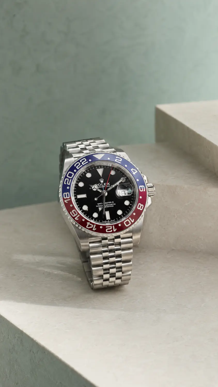GMT-Master II reference representing the VAULTRADE Fine Private Watch Desk